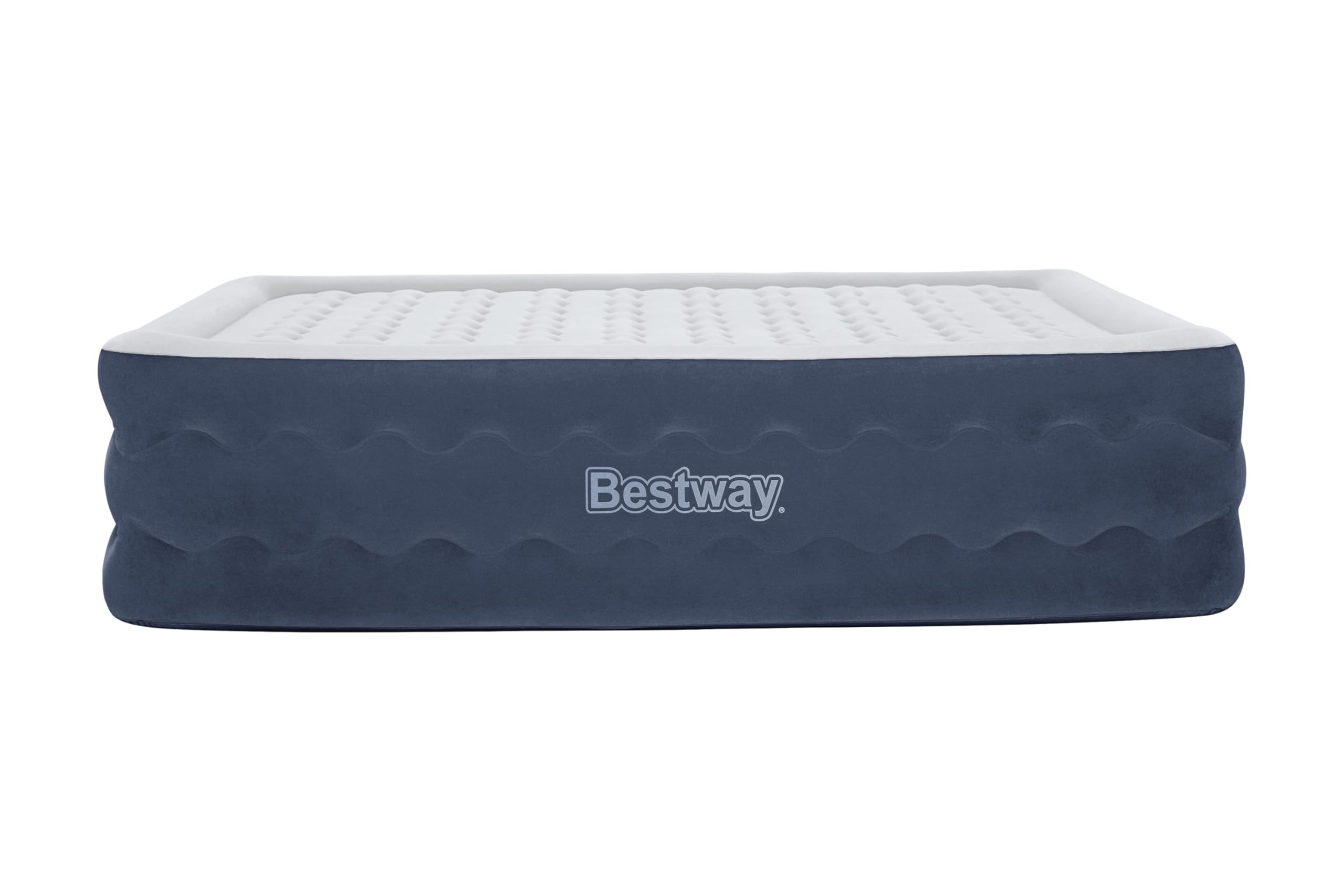 Bestway 6716P Materasso matrimoniale in TruLeisure con pompa incorporata e rivestimento antimicrobico da 203x152x51 cm