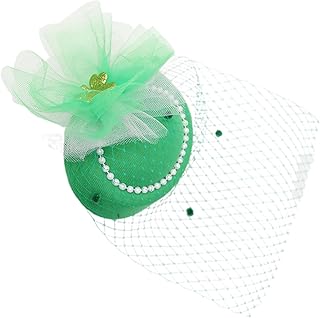 [Nankoyal] 聖パトリックの日 ハット 女性用 | ドレスアップ ヘッドピース | ファシネーター ティーパーティー 帽子,バー パレード ハロウィン コスチューム 愛好家 コンテンツクリエイター 母 ステージパフォーマンス用