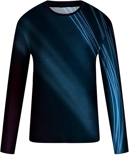 Miniatura 2 de Camiseta de manga larga con estampado 3D para hombre para uso diario cuello redondo para hombre 2023 moderna y divertida casual blusa