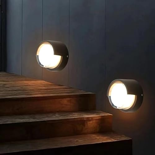 Miniatura 9 de Lámpara de pared al aire libre RGBW que cambia de color, montaje en pared, iluminación moderna, 110 V, luces de porche al aire libre con control