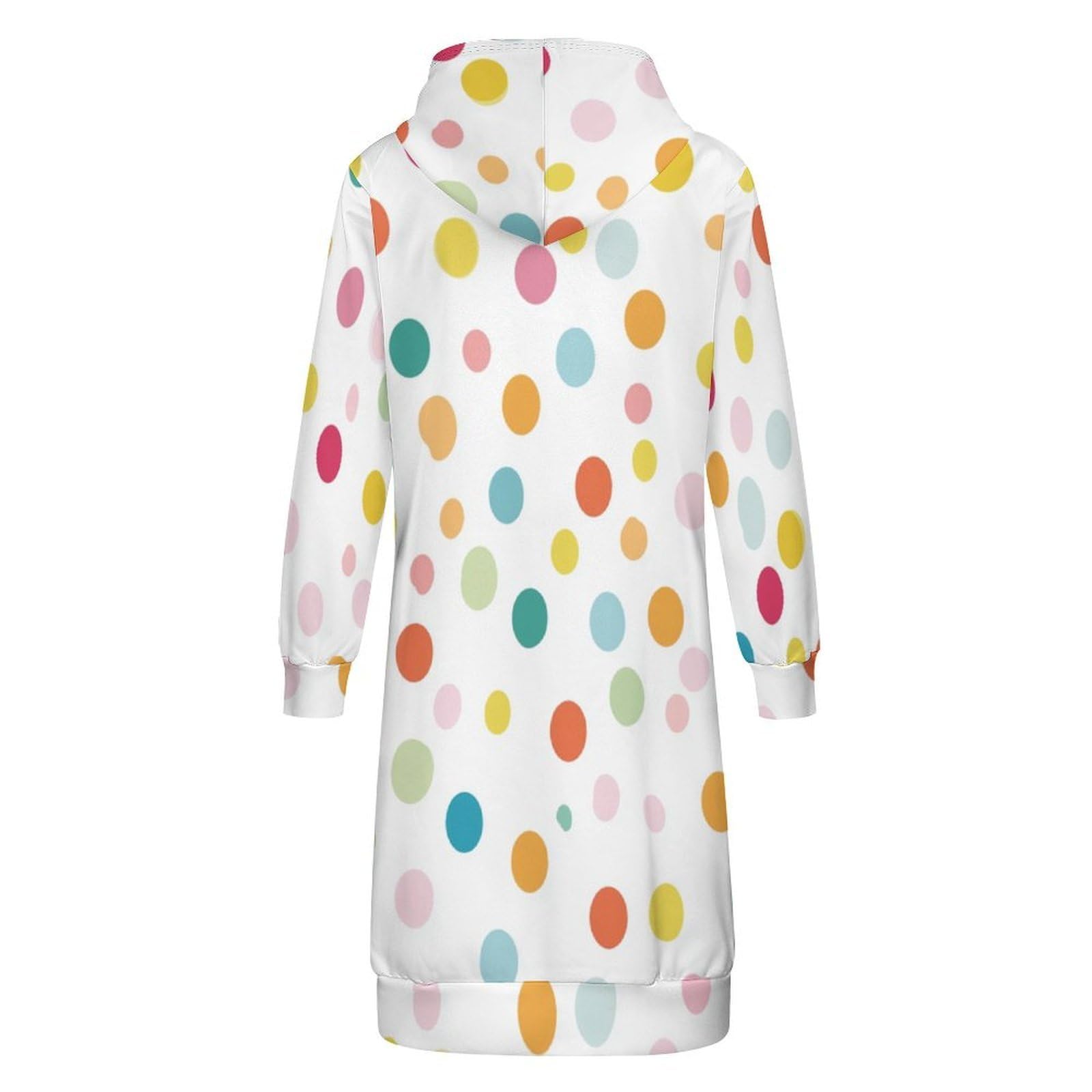 Felpa Donna con Zip Felpe Sportiva con Tasche E Cappuccio Motivo A Pois Morbida Invernale Giacca Regolabile Confortevole per Uso Quotidiano Casual