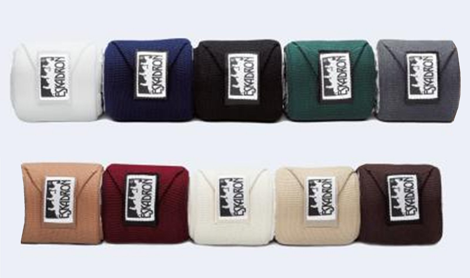 Lot De 4 Doublures De Bandages Eskadron Climatex Grises - Hauteur 11 - Occasion