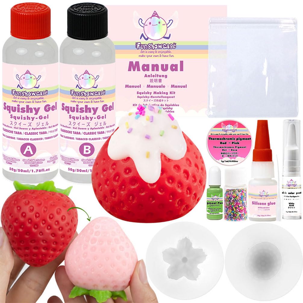 Taba Squishy Maker Kit Gel + Donut Molde de silicona + pigmento + chispas — view 14