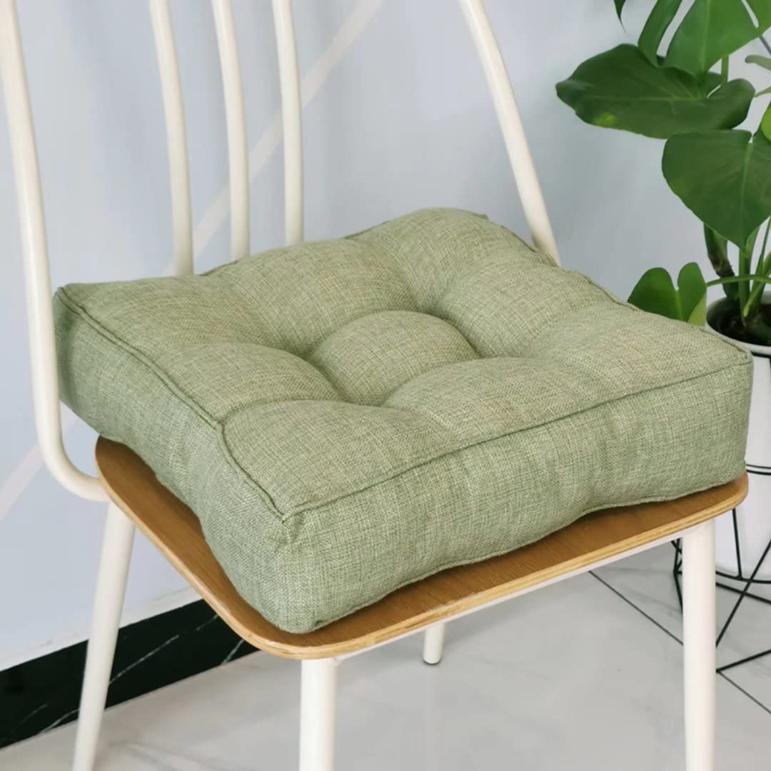Lar ender Bodenkissen für Erwachsene, quadratisch und Yoga-Kissen für Wohnzimmer, Balkon, Büro, Outdoor, 45 cm, sitzend