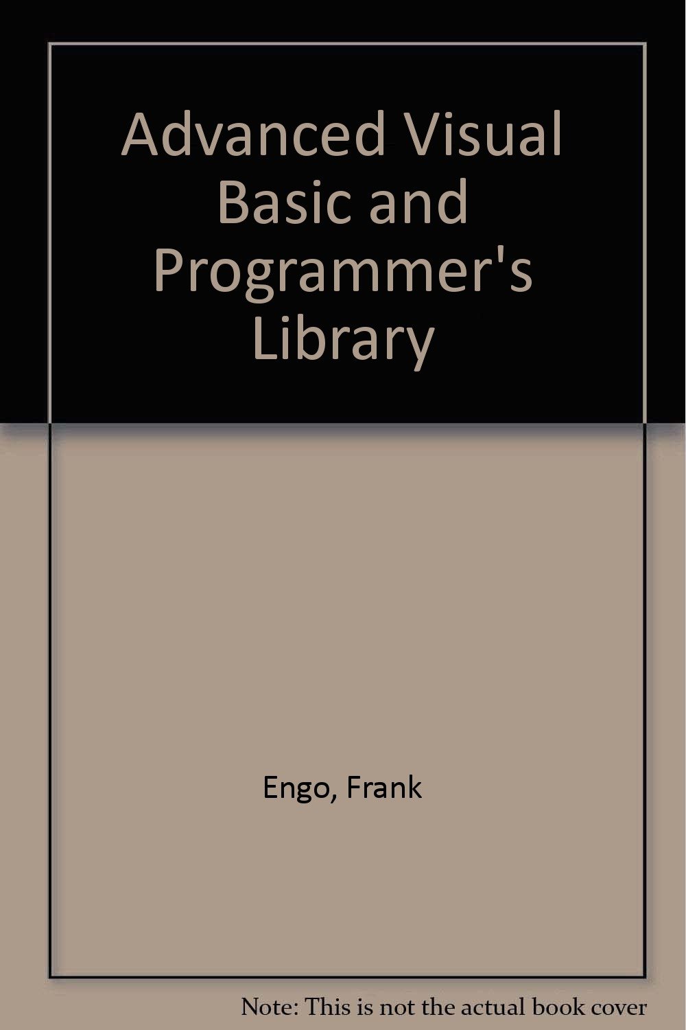 Advanced Visual Basic and Programmer's Library