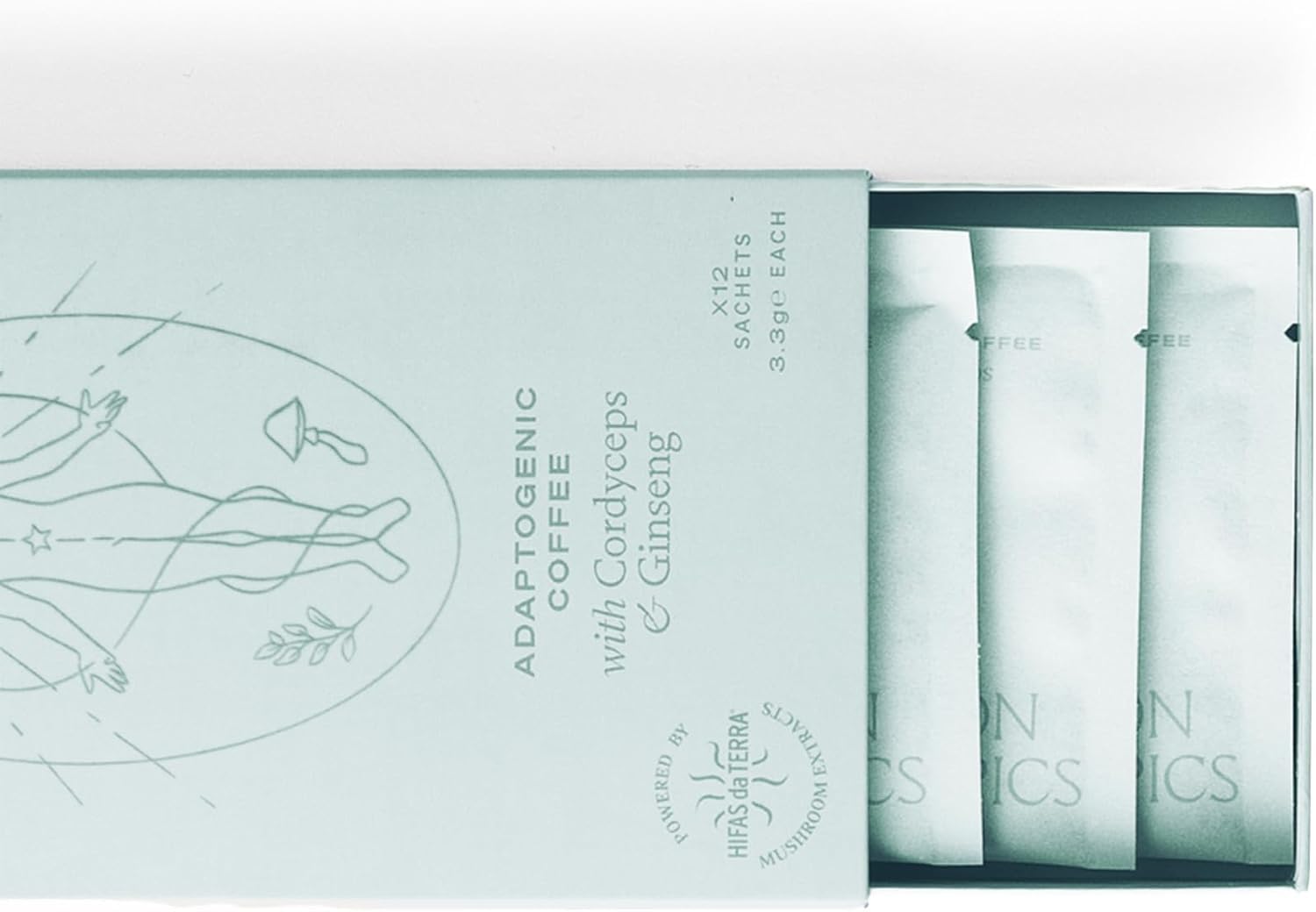 London Nootropics - Mojo - Adaptogenic Mushroom Coffee with Cordyceps & Siberian Ginseng - 12 Sachets