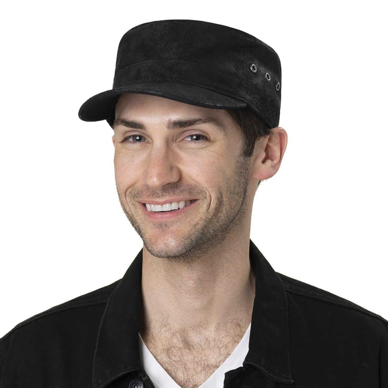 Stetson Raymore Pigskin Army Cap Military Urban Cap Leder Herren Damen Frühjahr Sommer