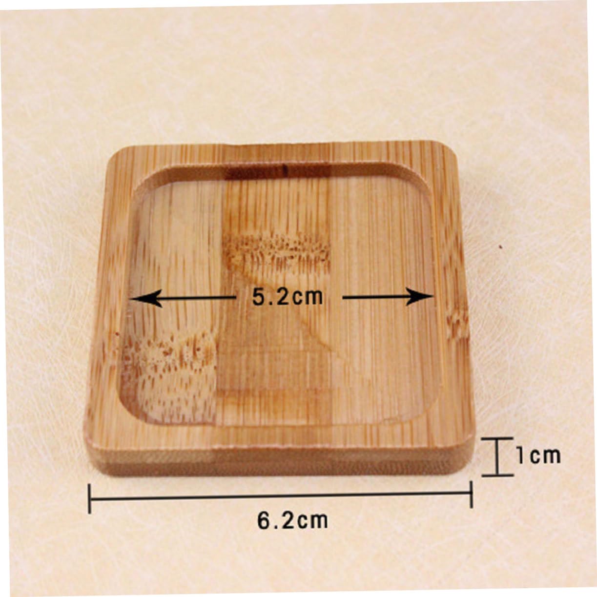 VICASKY 1set Square Tray Minimalist Flowerpot Holder for Succulents Decorative Storage and Home Coasters for Windowsills Desktops and More 6pcs