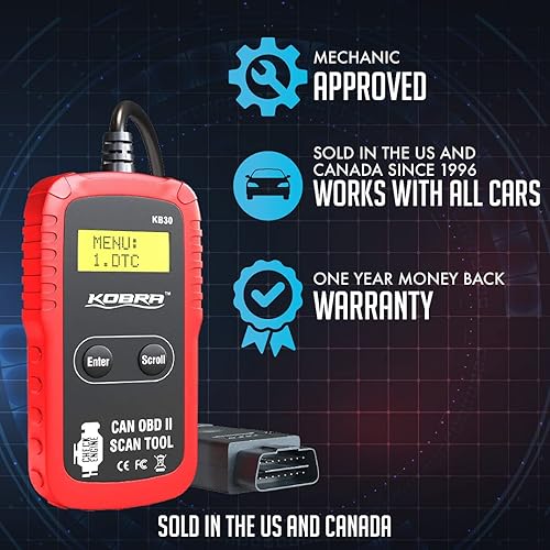 Miniatura 3 de OBD2 escáner OBD profesional escáner de diagnóstico de auto herramienta y lector de código de auto, un clic de comprobación de la luz del motor,