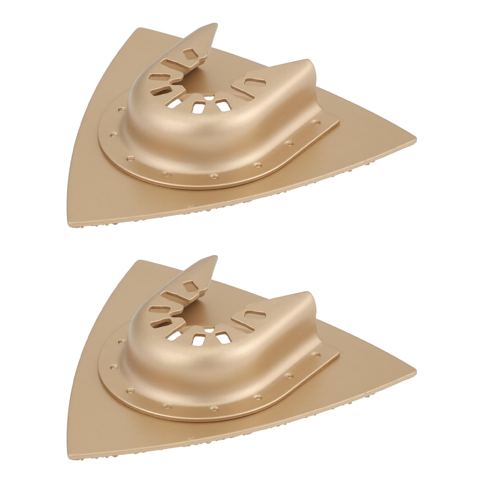 Briny River 2pcs 80mm Triangular Carbide Grit Rasp Blades for Concrete and Ceramic Compatible with Bosch Multitool