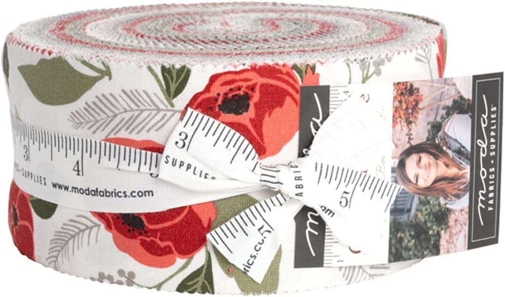 Lella Boutique Christmas Eve Jelly Roll 40 2.5-inch Strips Moda Fabrics 5180JR