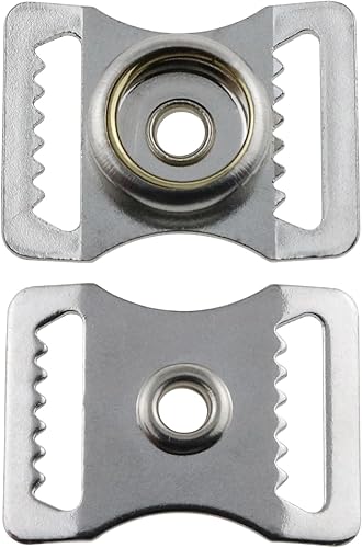 Miniatura 2 de Kit de reparación de casco de fútbol de acero inoxidable, 10 unidades, casco con hebilla, adaptador de correa de barbilla para béisbol, hockey y