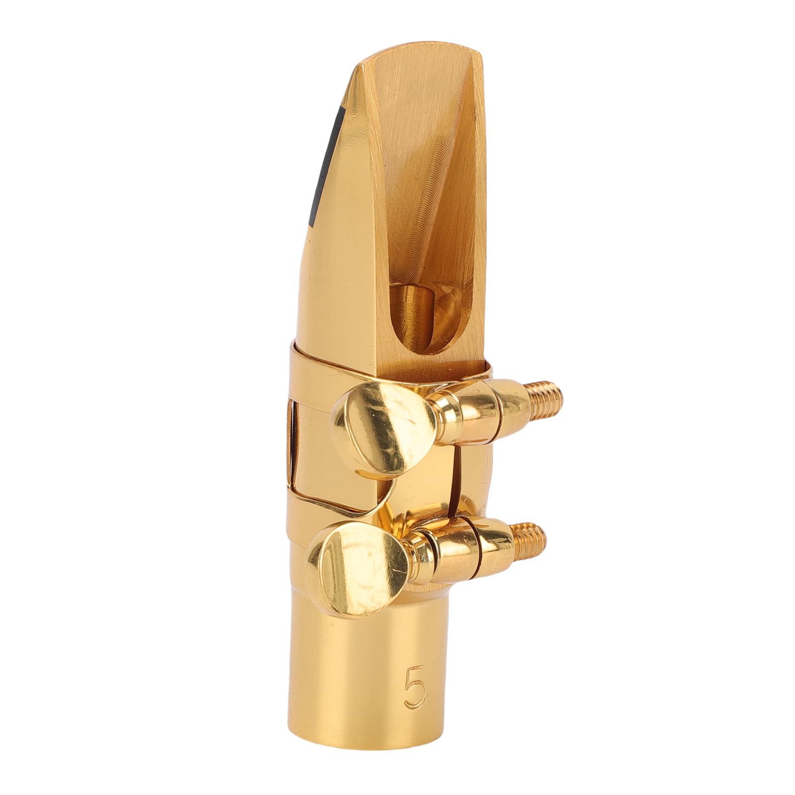 Tissting Bocchino Sassofono Soprano in Ottone Bb con Cappuccio e Morsetto - Per Principianti e Musicisti, per Musica Jazz, Classica e Contemporanea, Include Cappuccio Protettivo