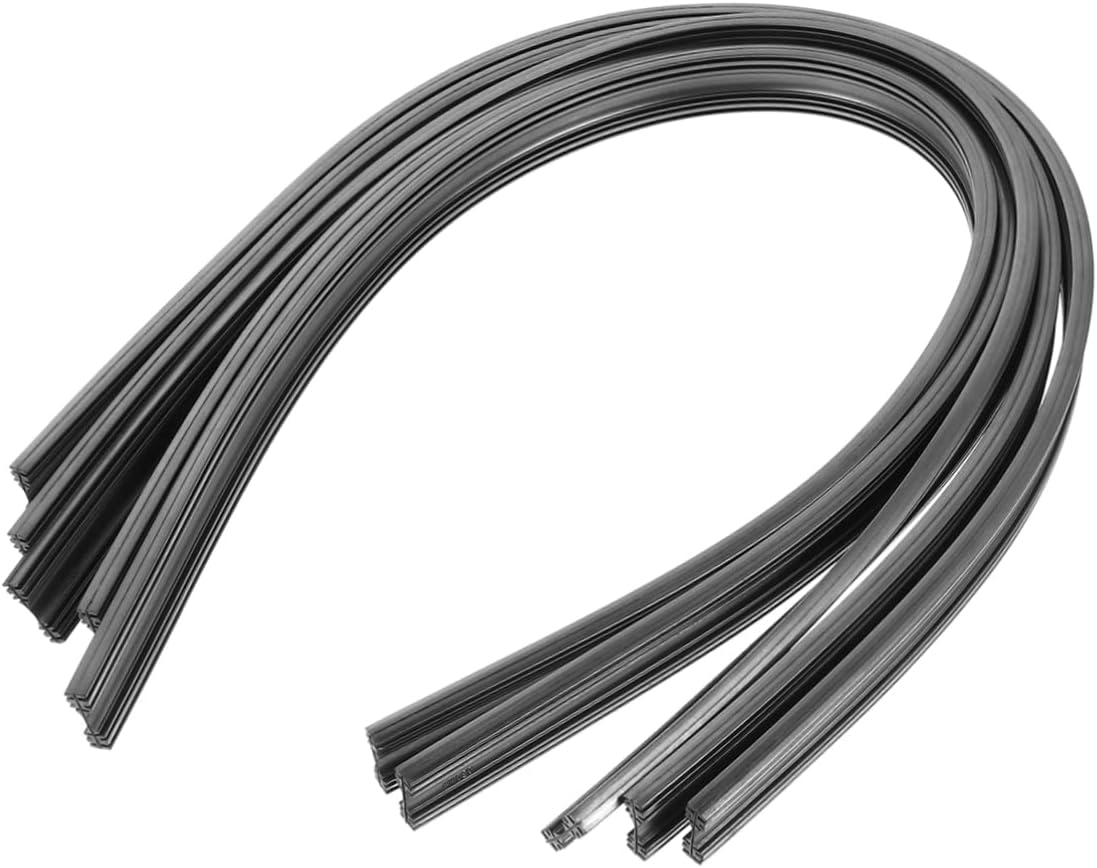 ULTECHNOVO 10pcs Car Auto Wiper Refill Strips 6mm Rubber Wiper Inserts for Windshield