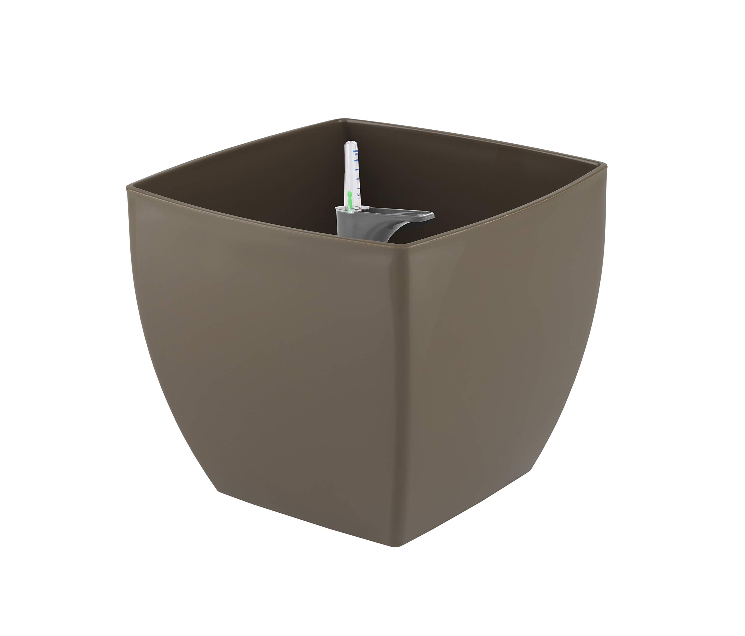 Pot de fleurs Artevasi Siena 40cm avec réserve d'eau couleur taupe