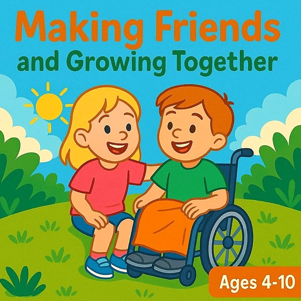 Making friends and growing together: An Empowering Coloring Story for Children with Disabilities