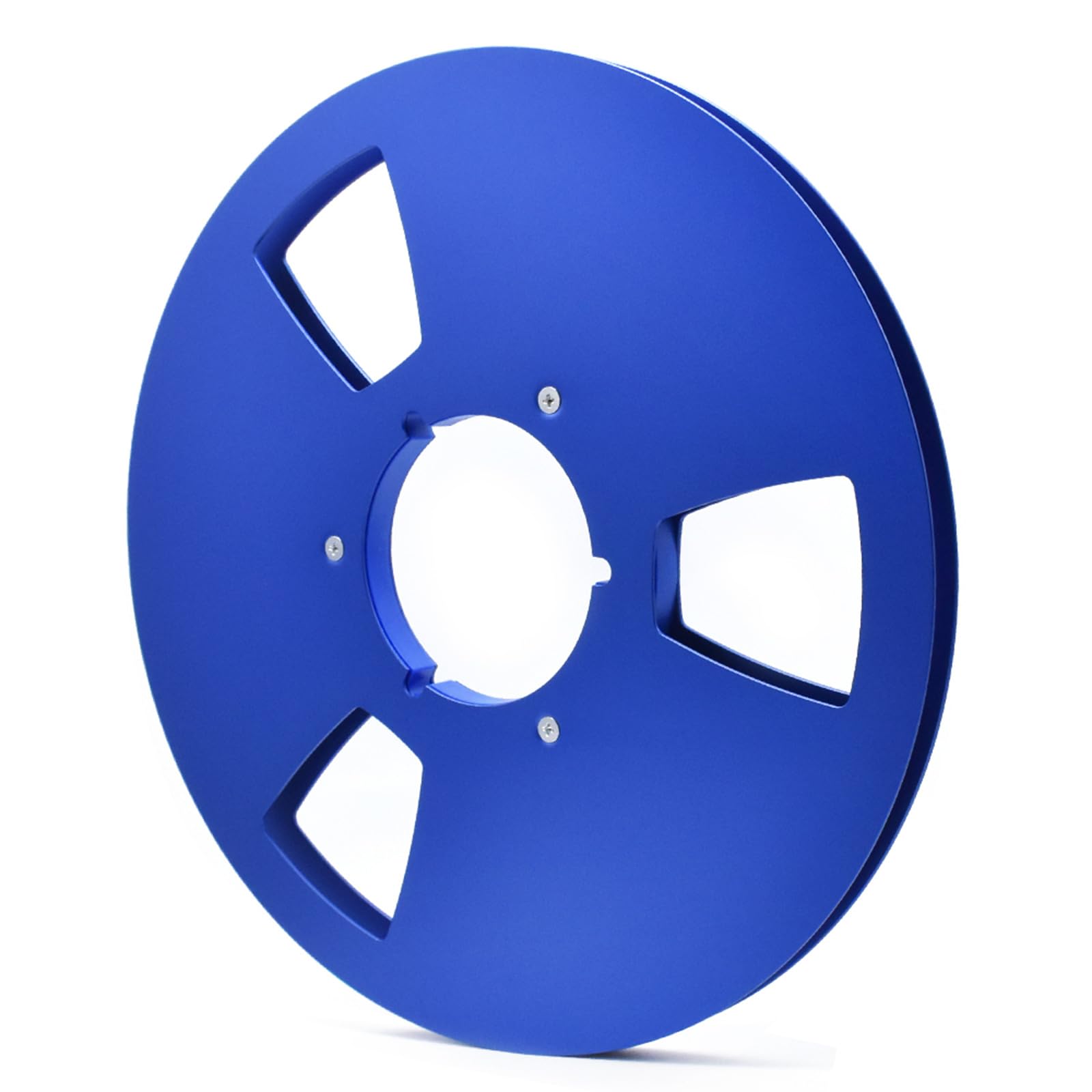 Sisyeuo Duty 3 Hole Aluminum Reel for 1/4" Open Tape Decks 10.5Inch Hub Disk Accessory Empty Hub with Disk