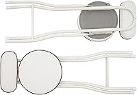 Vista 5 de Taburete de bar plegable con respaldo, taburete plegable alto, taburetes portátiles acolchados, taburetes plegables de altura de mostrador