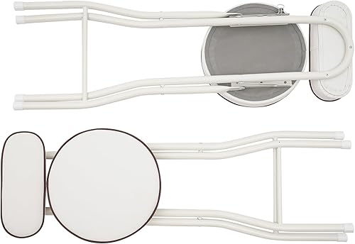 Miniatura 5 de 2PCS Folding Bar Stool with Backrest, Tall Foldable Stool Seat Padded Portable Stools Counter Height Foldable Stools Chairs Collapsible Stool for