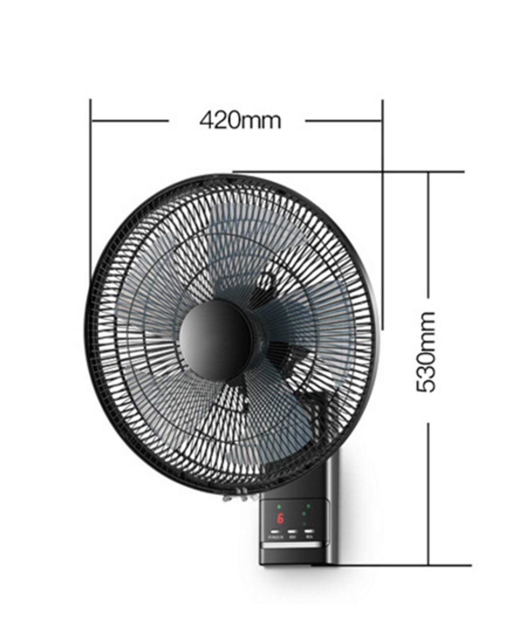 Ventilatori da Parete Ventilatore a Muro 16 Pollici Famiglia Controllo Remoto Muro Ventilatore Ristorante Muro Elettroventilatore Industriale 60W