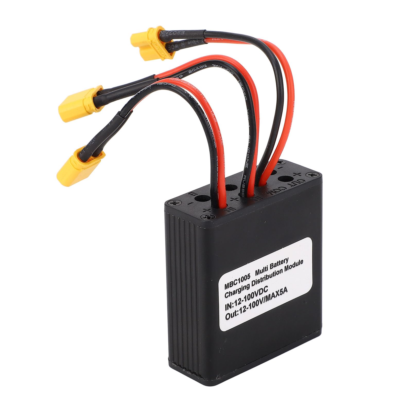 Convertidor de Descarga de Batería Doble para Bicicleta Eléctrica, Adaptador de Módulo Paralelo de Batería Dual 20 V-72 V (20 A), Interfaz XT30U, Hecho de ABS de Primera Calidad