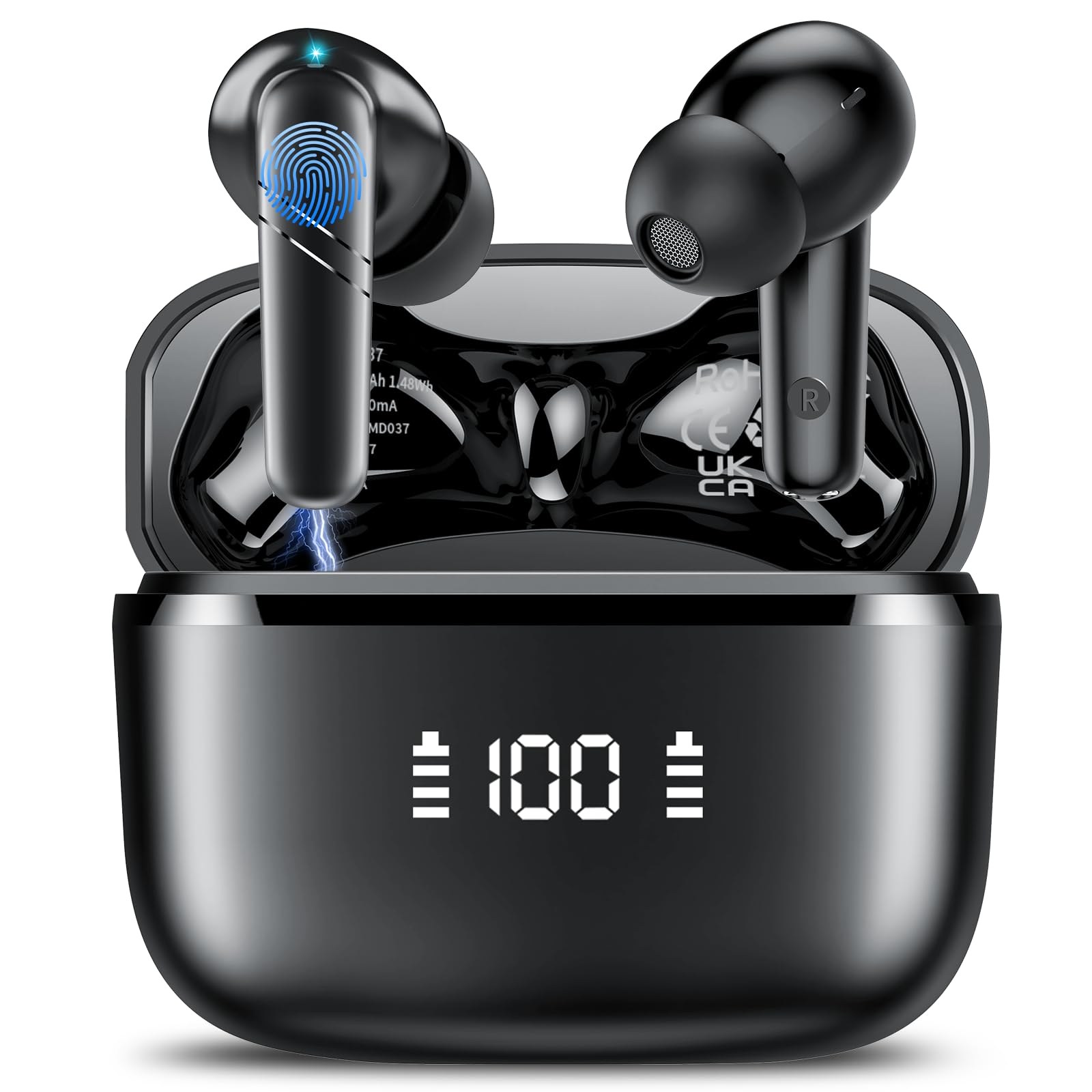 AI Kopfhörer Übersetzer, 200+ AI Bewerbungen 3-in-1 Sprachübersetzer Kopfhörer mit 144 Sprachen, 48H Bluetooth 5.4 Übersetzer Kopfhörer, 4 Übersetzungsmodi Echtzeit Übersetzer Ohrhörer für Lernen