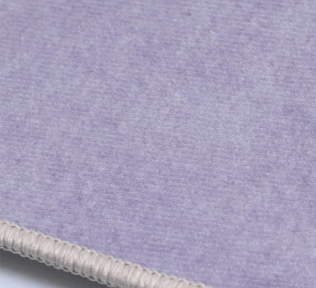 Alfombra de noche de 300 x 300 cm de pelo bajo con parte inferior antideslizante para mesa de sofá, sala de estar, cocina, baño, alfombra redonda lavable para decoración del hogar