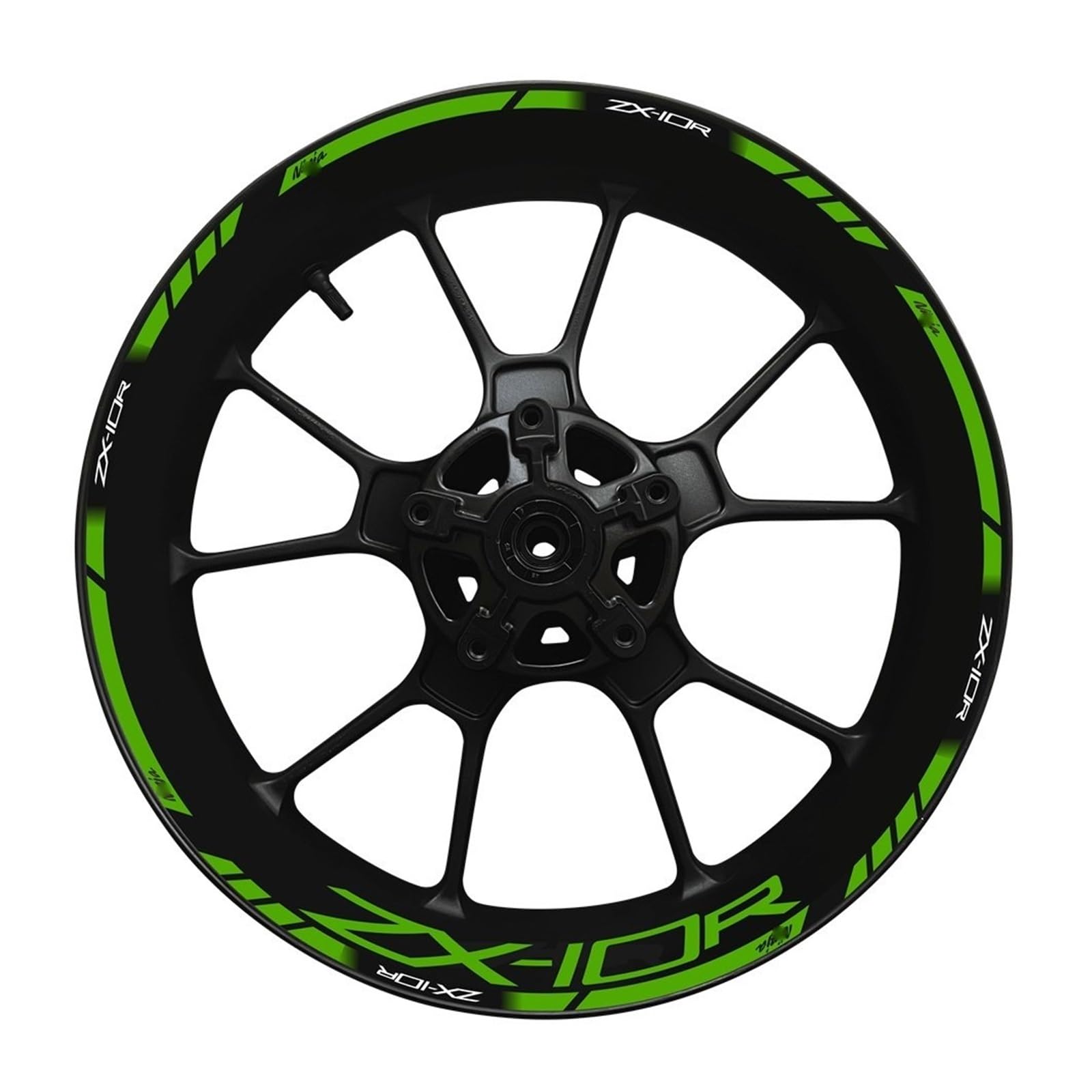 for for N&INJA for Zx-10r Motorcycle Wheel Hub Decal Set Decorative Protection for Zx10r for ZX 10R Rim Reflective Sticker(11)