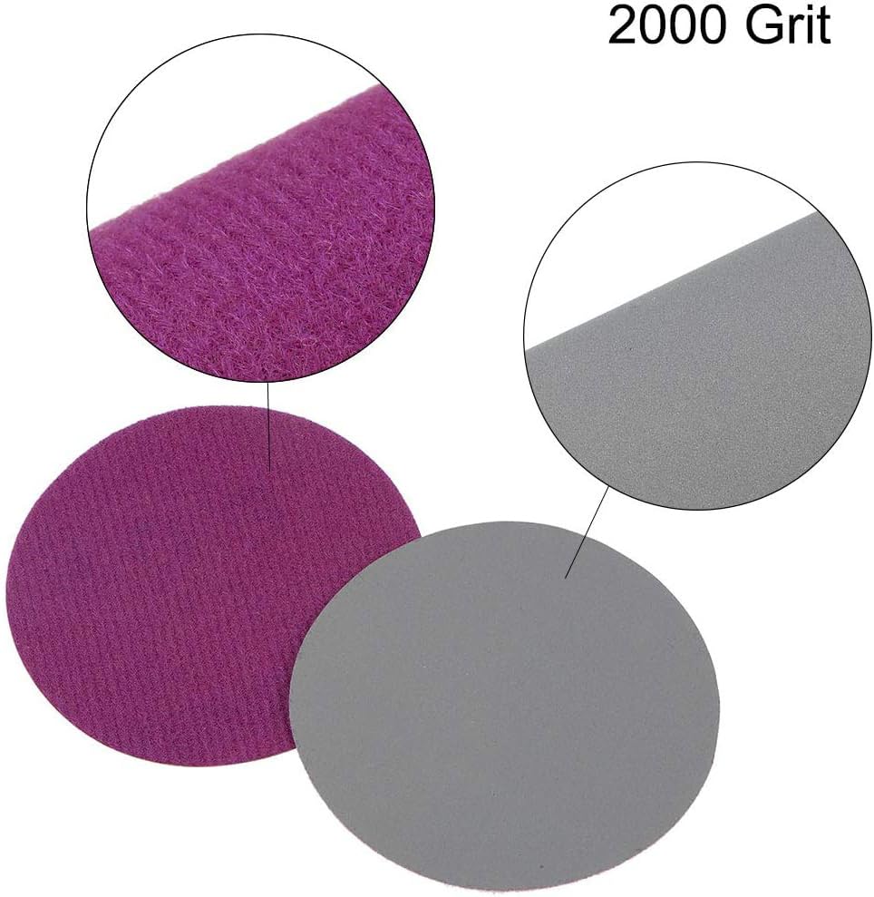 MACHSWON 3 Inch Silicon Carbide Sandpaper Wet Dry Sanding Discs Hook and Loop Sanding Disc 2000 Grit 30pcs - Image 3