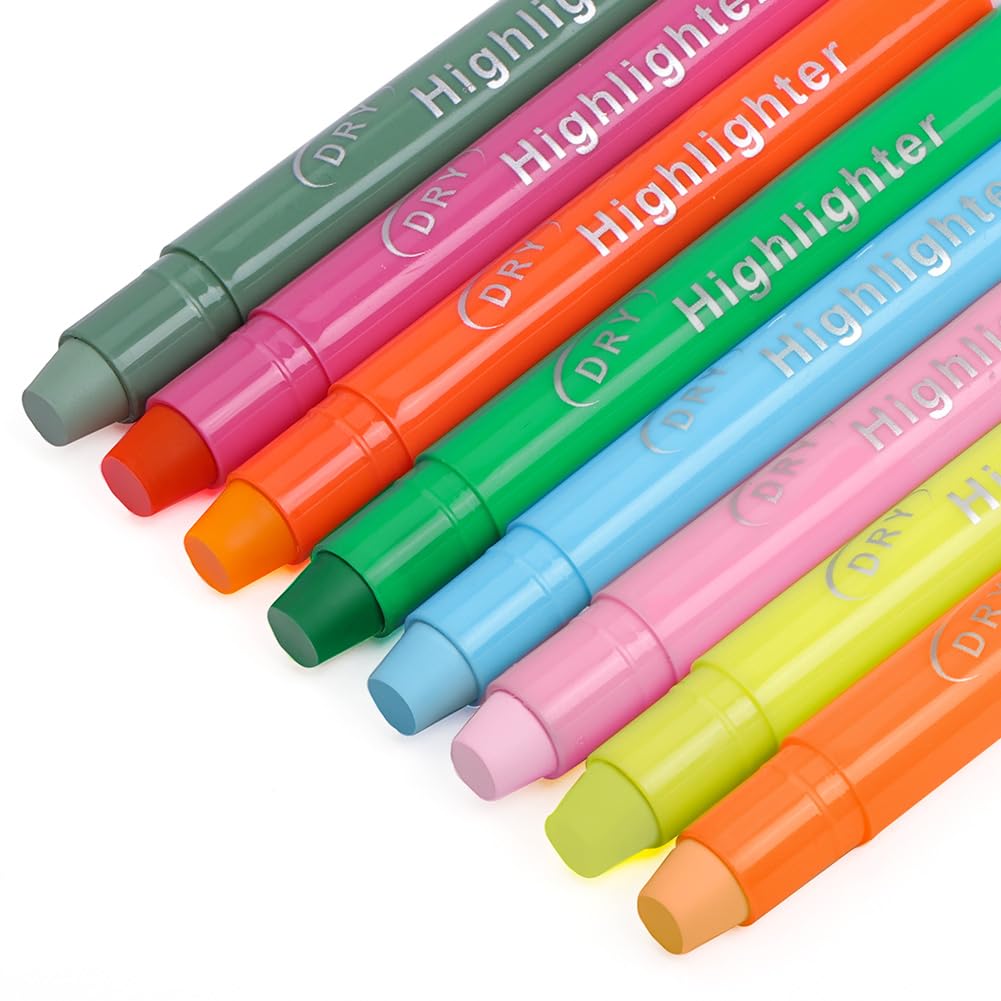 OFFCUP Bible Highlighter, 8 Colors No Bleed Wax Highlighters