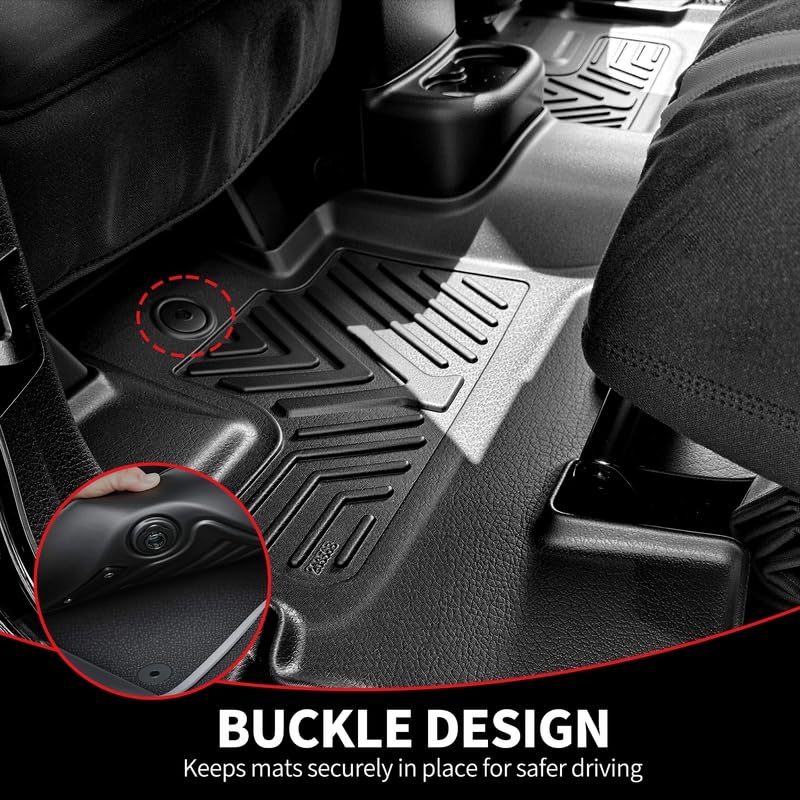 YITAMOTOR Floor Mats Compatible with Jeep Wrangler JK Unlimited 4 Doors 2014 2015 2016 2017 2018 Not for — view 5