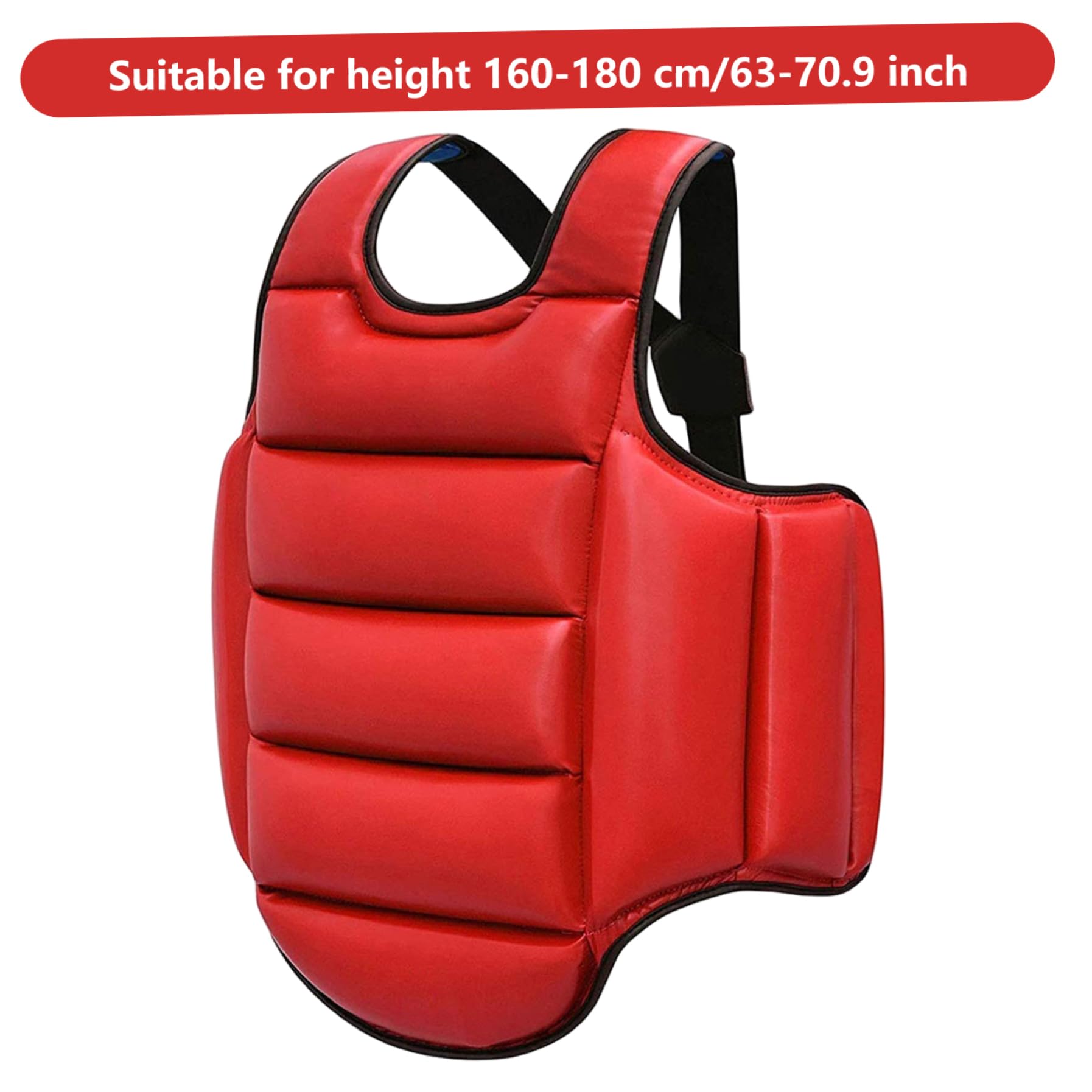 Plastron réversible Boxe Taekwondo réglable 160-180 cm éponge entraînement