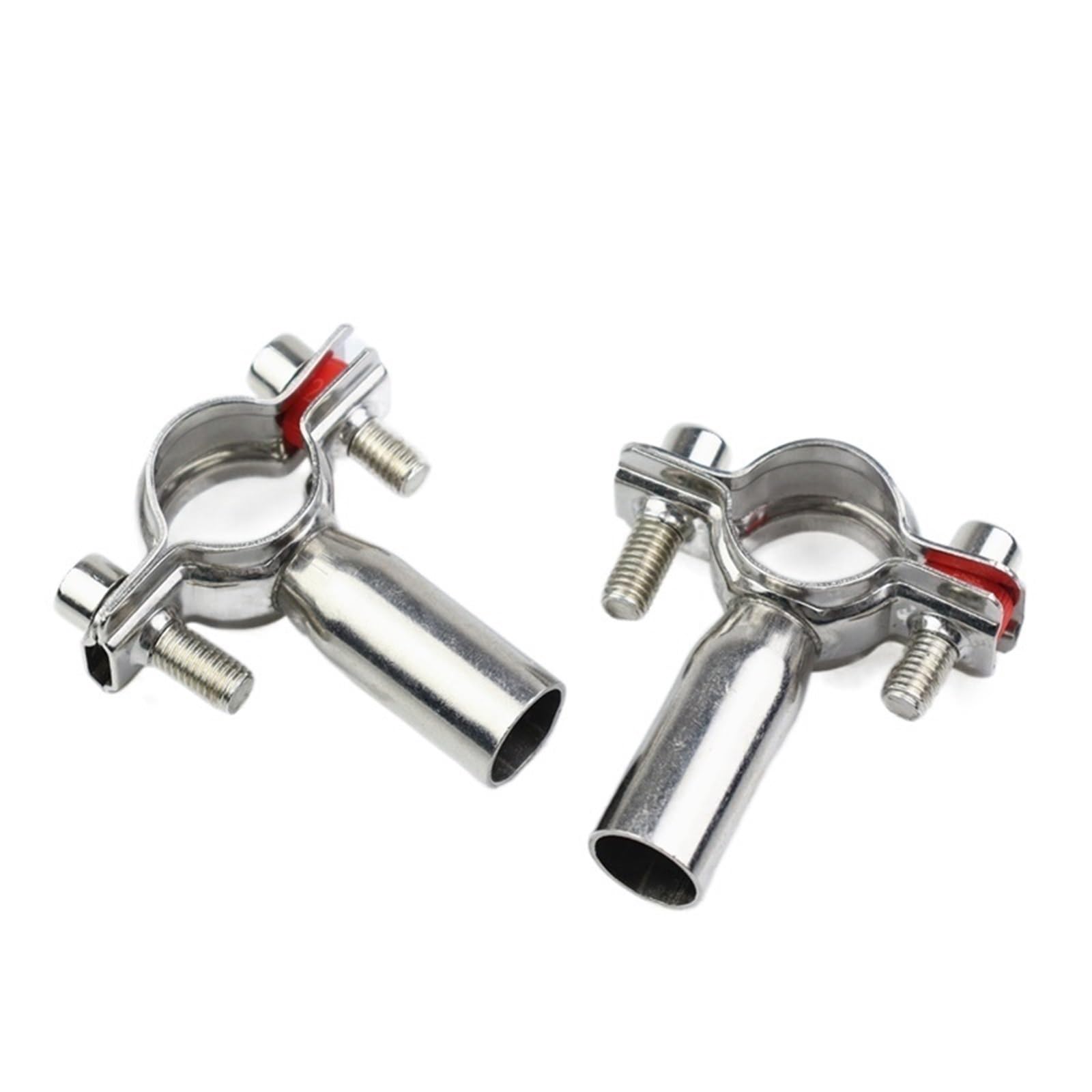 Abrazadera de tubo ajustable, acero inoxidable 304, aro soldado resistente para fijación segura del tubo, ideal para fontanería y aplicaciones mecánicas