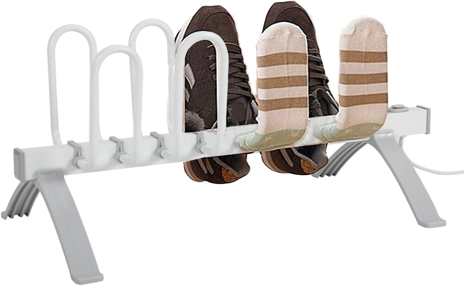 Boot Dryer - Heated Drying Rack with 4 Racks for Quick Drying of Boots, Socks, and Gloves for Home or Workplace Use
