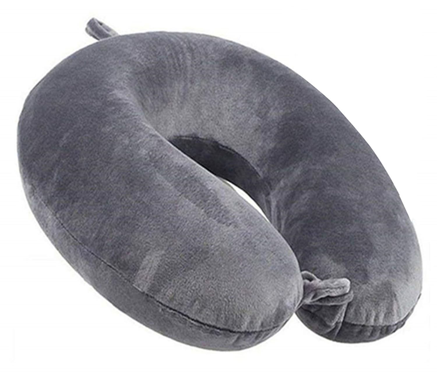 kierain Travel Pillow Memory Foam Neck Pillow for Travel Support Pillow Luxury Compact Lightweight Quick Pack for Camping Sleeping Rest Cushion (Gray)