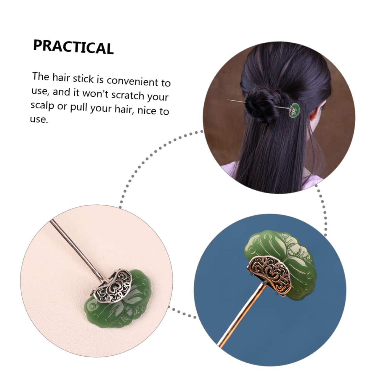 LALAFINA 5stücke Antike Haarnadel Für Vintage Haarschmuck Chignon Pin Für Lange Geeignet Für Partys Und Besondere Anlässe