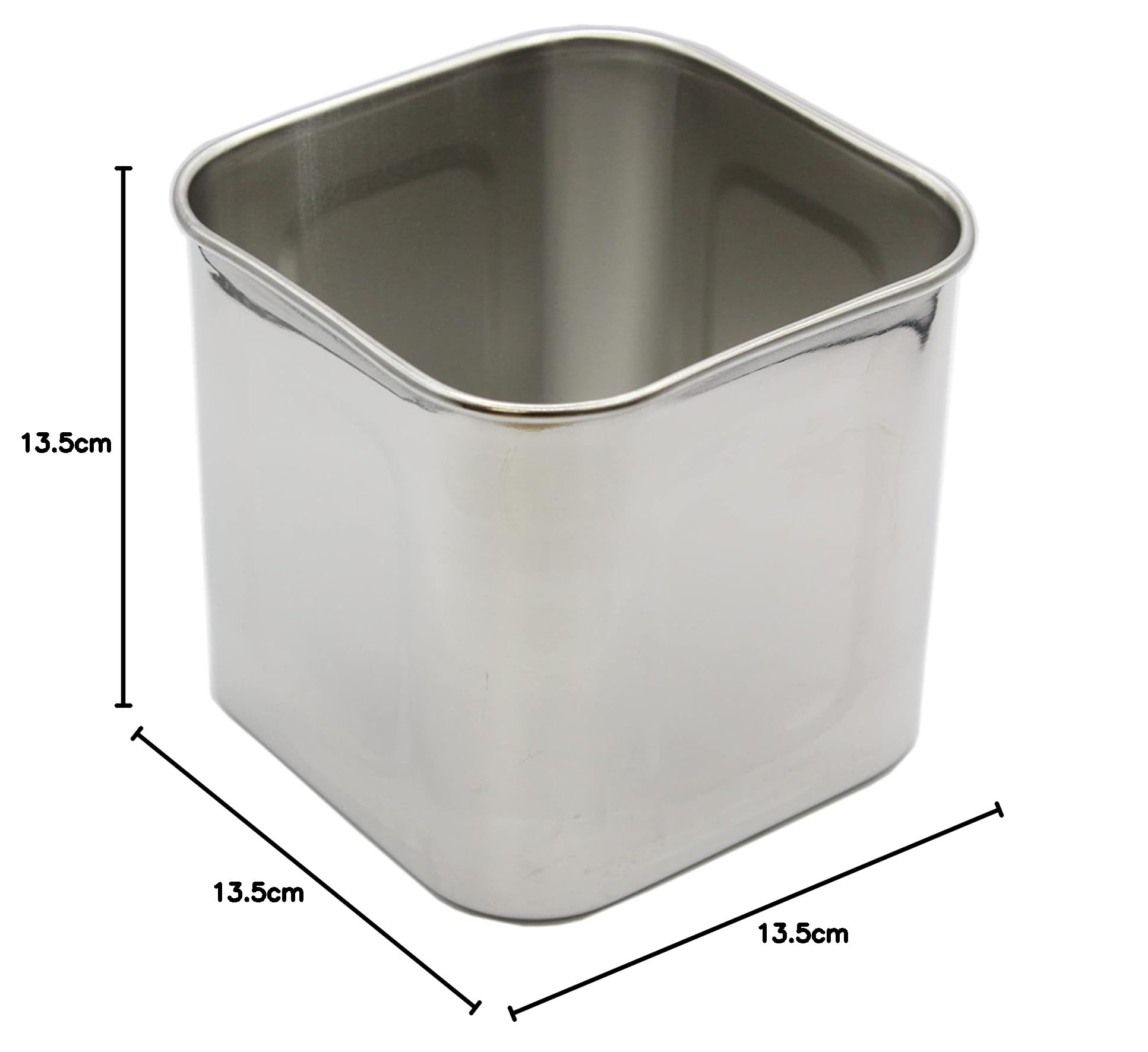 Amazon｜OBT キッチンポット 角型 深型 13.5㎝ 2.4L ステンレス 18-8