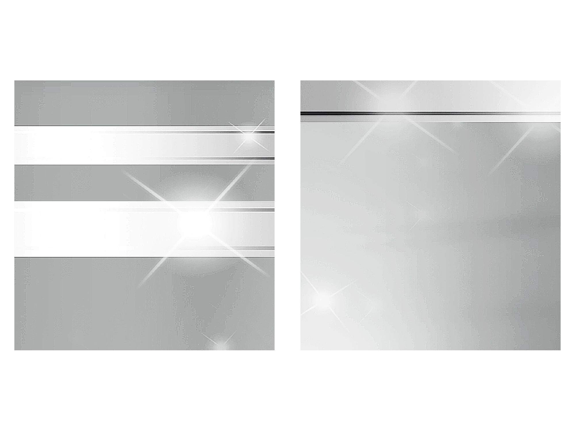 Runa Art - Quadri Astratto 200 x 100 cm 5 Pezzi XXL Decorazione Murale Design Grigio Nero Bianca 103851c