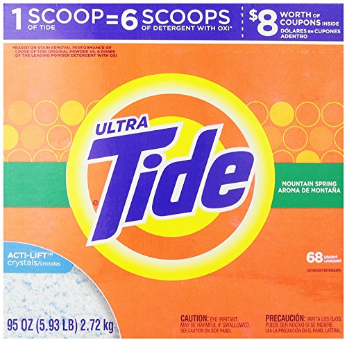 Tide Powder Laundry Detergent, Mountain Spring, 68 loads, 95 oz