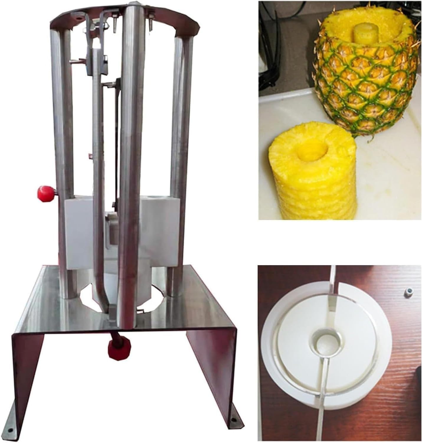 Descorazonador y pelador de piña, máquina peladora de alta eficiencia para servicio de alimentos, ideal para cabinas y supermercados