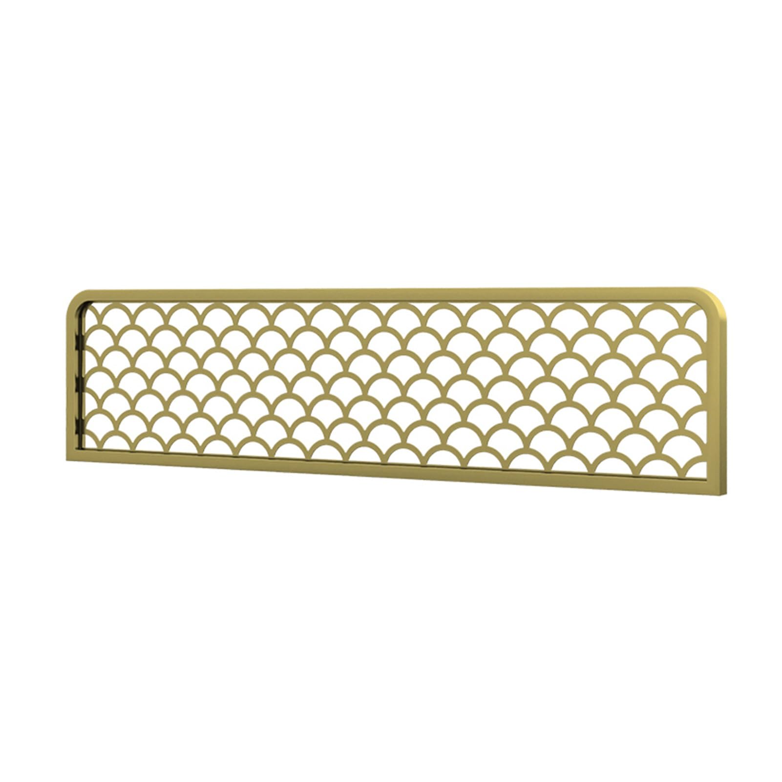 KLGFBDC Gold Decorative Partition Screen - Iron Privacy Divider for Office Restaurant & Home - Elegant 30x80cm Openwork Design - Ideal for Hotel & Workspace Privacy