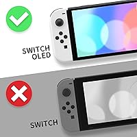 Vista 2 de eXtremeRate DIY Full Set Shell for Nintendo Switch OLED, Replacement Console Back Plate & Kickstand, Custom NS Handheld Controller Housing with Full