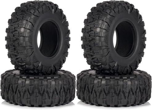4PCS 2.2" Crawler Tires Mud Grappler Rubber Tyre 120 * 45mm for 1/10 RC Car Trucks TRX4 SCX10 Capra Wraith RR10 86190 AXX4 YK4083
