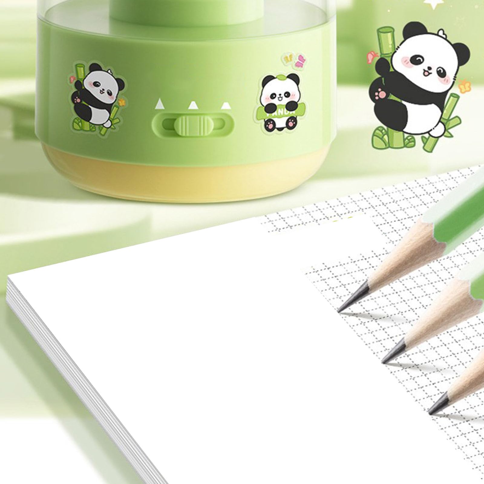 Taille-crayon électrique automatique 3 réglages d'affûtage pour l'école à la maison USB/batterie rechargeable