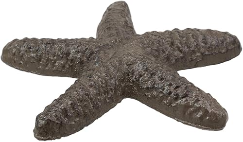 Miniatura 5 de Ebros - Estatua decorativa de estrella de mar de coral marino de hierro fundido en acabado rústico de bronce de 4.5 pulgadas de ancho, decoración