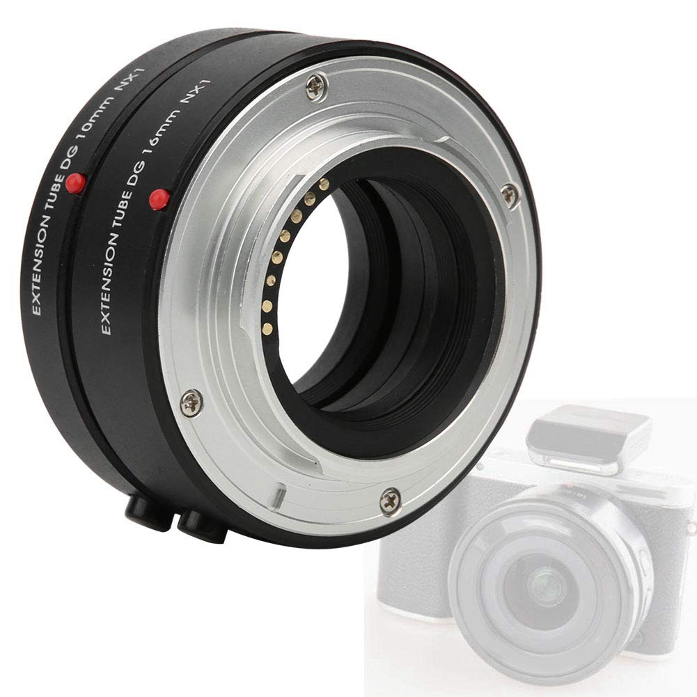 Anillo Adaptador de Tubo de extensión Macro con Enfoque automático NX1 de 10 mm + 16 mm para cámaras con Montura NX