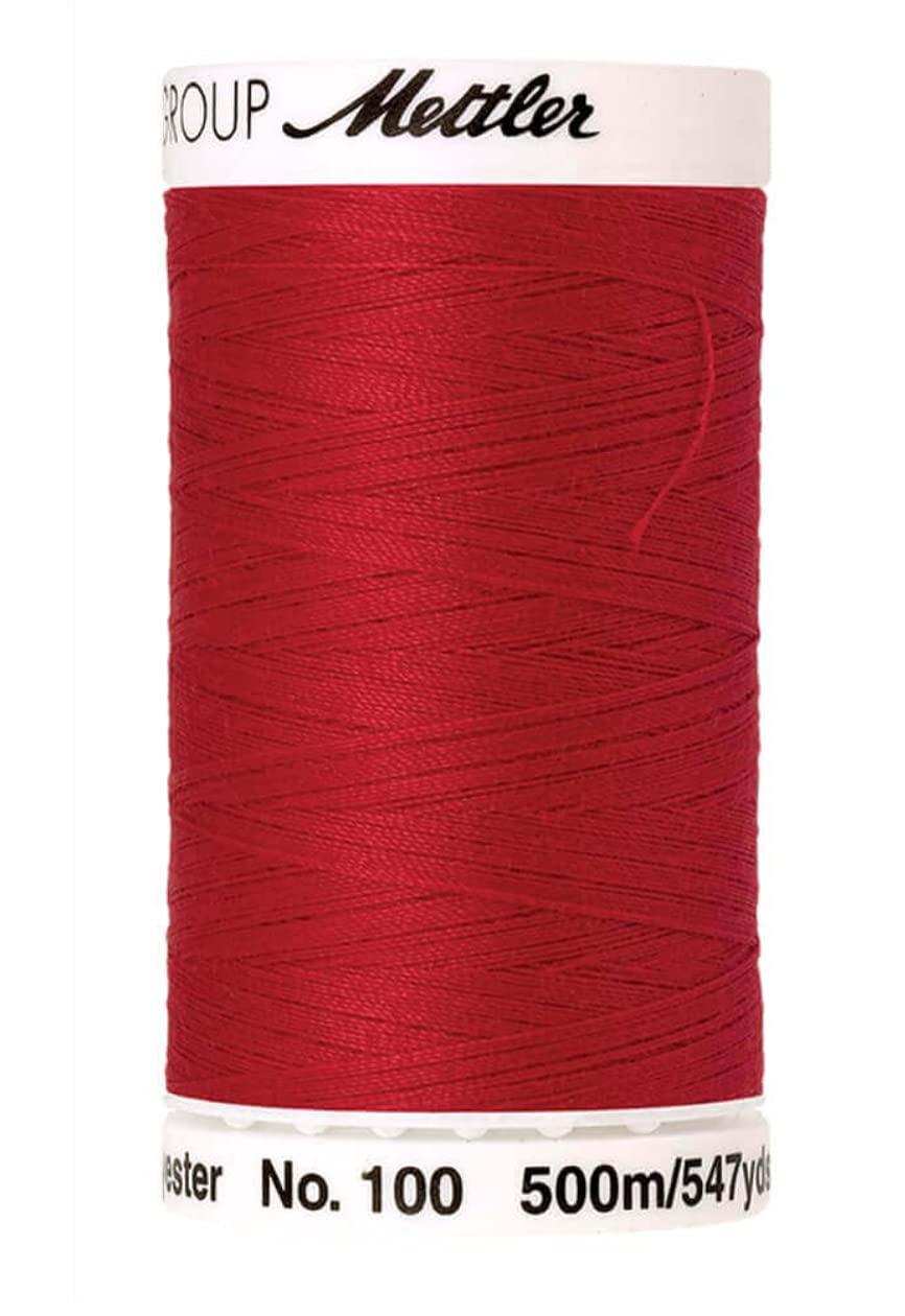 Fil à coudre Polyester 0503 Rouge Amann A1679 pour machine et couture main 500 m