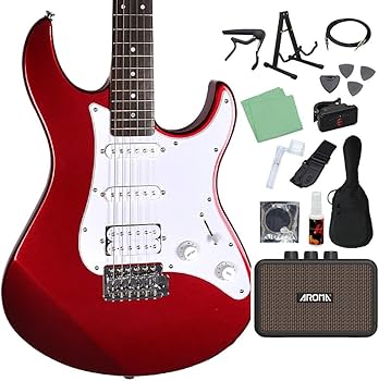付属品&ケース付き　YAMAHA パシフィカPAC012 レッド Amazon | YAMAHA PACIFICA012 エレキギター 入門モデル SSH