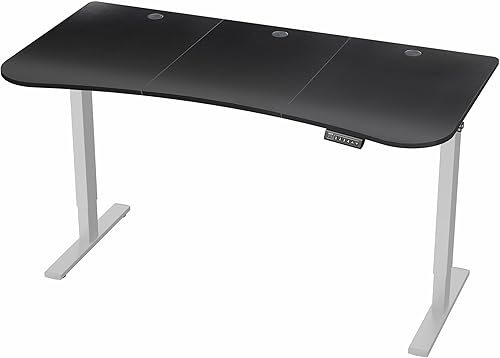 Vista 197 de VIVO DESK-KIT-1W6G - Escritorio eléctrico de pie de 60 x 24 pulgadas, ajuste de altura de memoria, serie 1B, parte superior de nogal oscuro de una