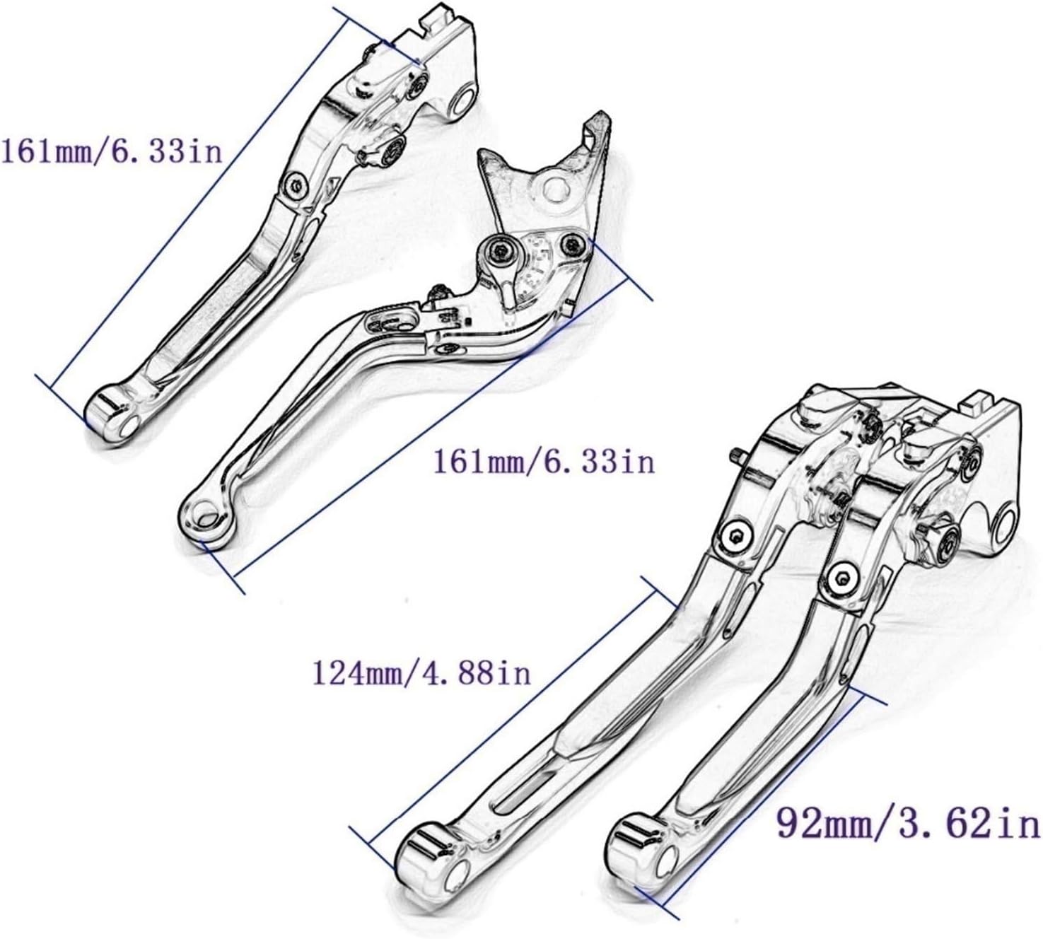 for CB750 Nighthawk Cb 750 1991 1992 1993 1994 1995 1996-2008 Adjustable Motorcycle Folding Extendable Brake Clutch Lever
